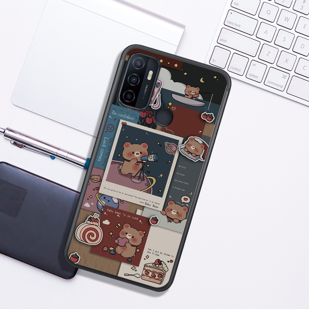 Ốp Lưng Oppo A15 - A52 - A53 - A92 , In Hình "Lovely Bear". Đẹp, Bền, Màu Sắc Bắt Mắt.