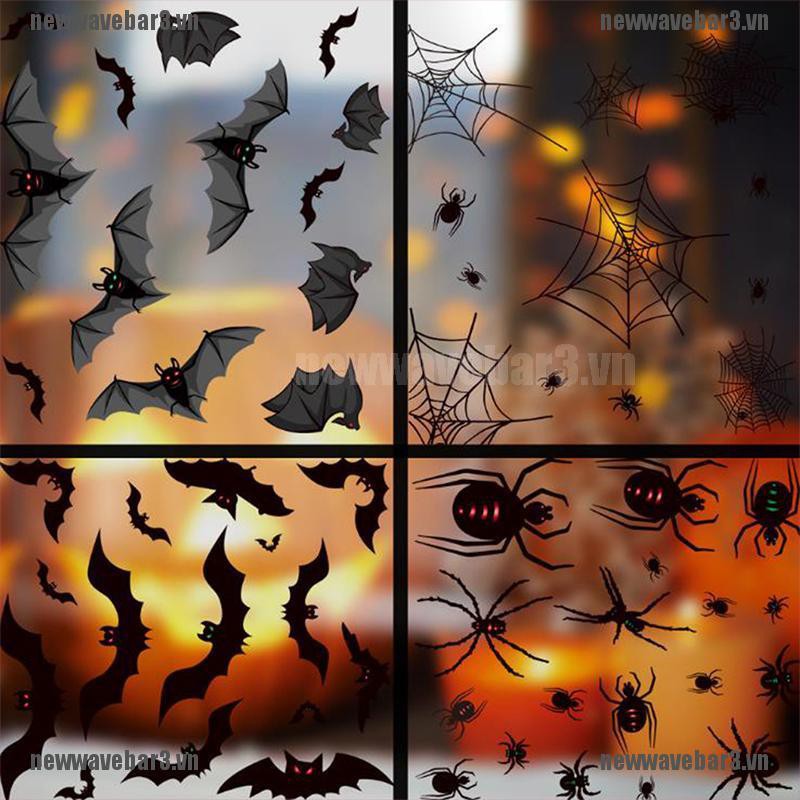 3 Miếng Dán Tường / Cửa Sổ Trang Trí Halloween