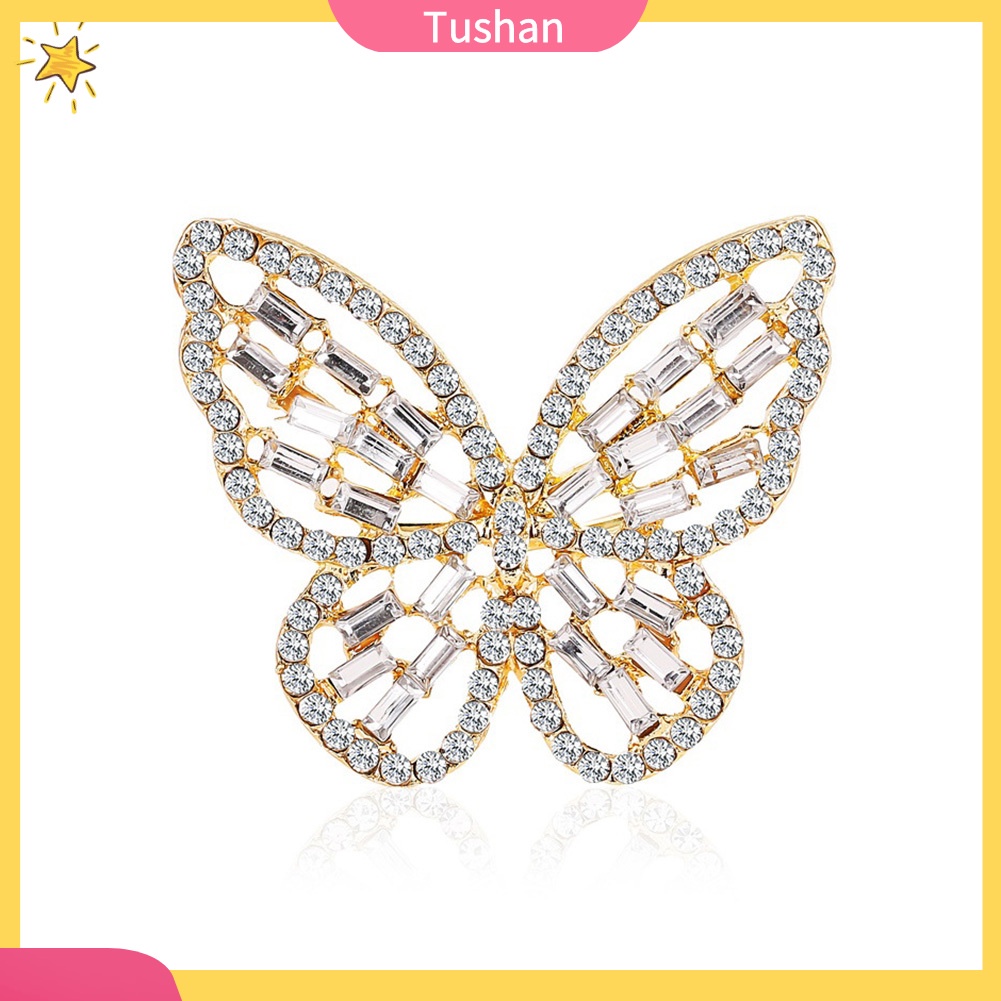 Nhẫn Hình Bướm Đính Đá Sang Trọng