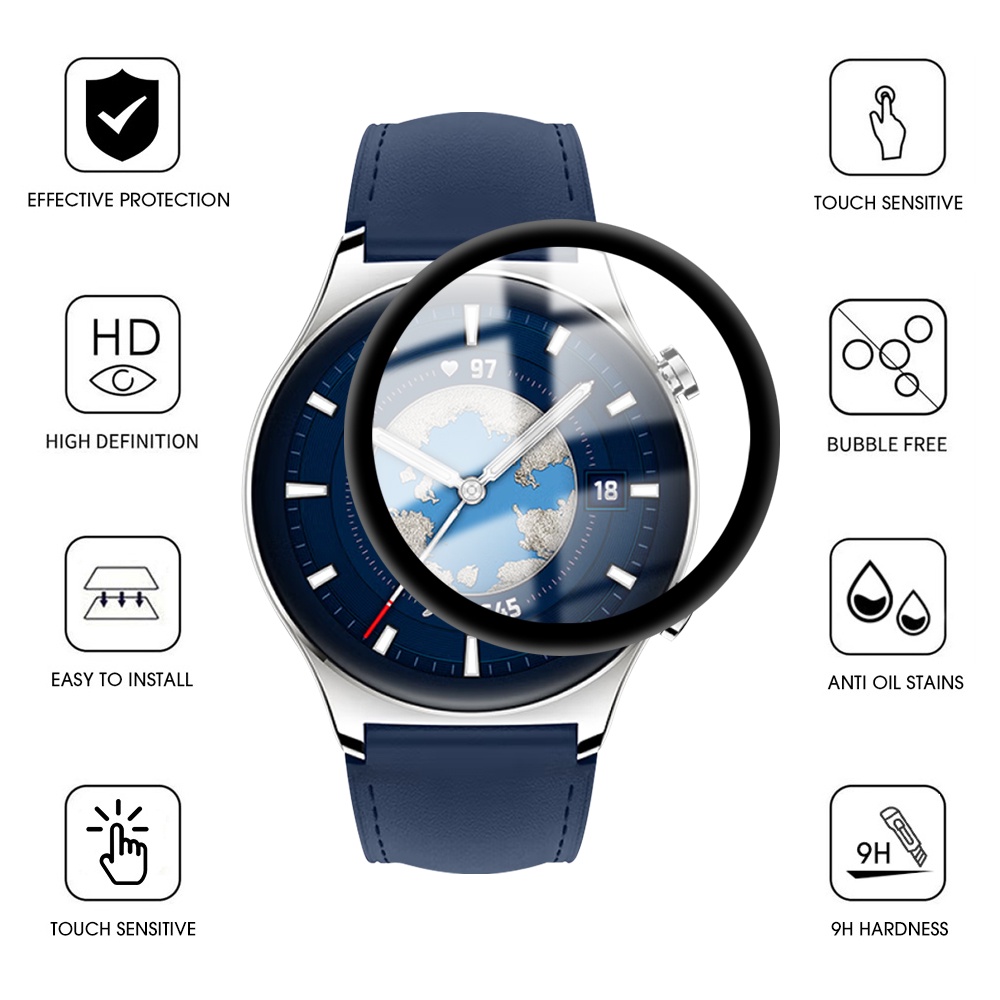Kính Cường Lực Chống Cháy Nổ Mềm Cho Đồng Hồ Thông Minh Honor Watch GS 3