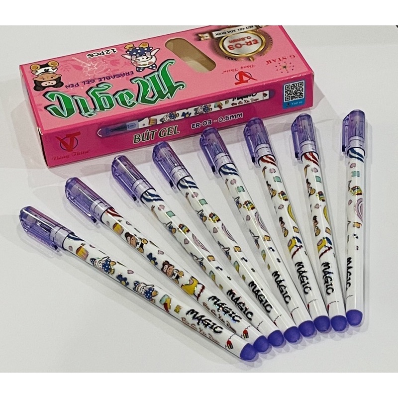Bút gel xoá được ER03 Gstar hộp 12 bút