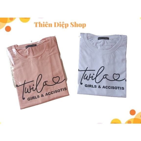 Áo thun nữ form rộng, tay lỡ, vải cotton in chữ font đẹp đủ màu mềm, mịn, mát free size - Freeship