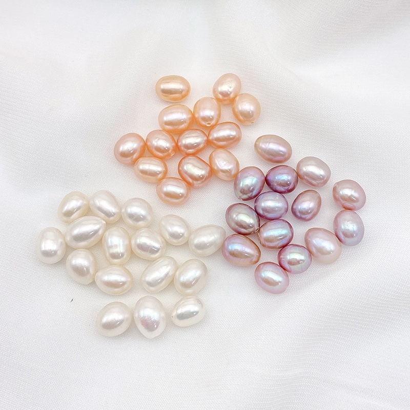 Chuỗi Hạt Ngọc Trai Tự Nhiên Nửa Lỗ Dùng Làm Trang Sức diy