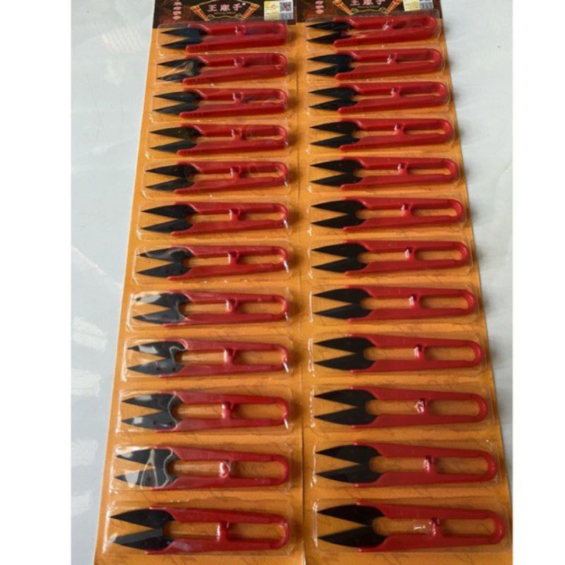 sét 12 cái kéo bấm chỉ đỏ loại tốt (mã 107)