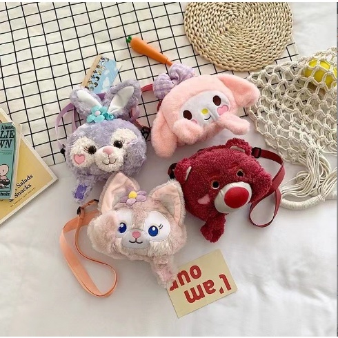 Túi xách gấu dâu tây lotso thỏ stella cáo lina TXB18 DF friends