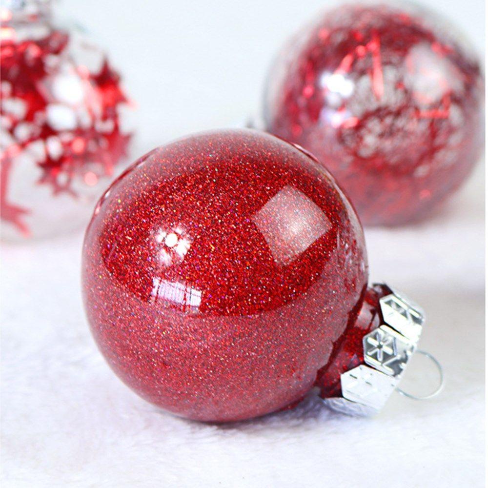 ZAIJIE24 Bộ 24 Quả Châu Nhựa Trang Trí Cây Thông Giáng Sinh