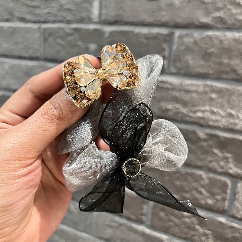 Dây Buộc Tóc Cao Su Co Giãn Đính Đá Pha Lê Sang Trọng Thời Trang 2022