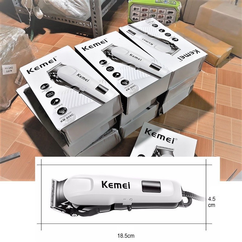 Tông đơ kemei KM-809C dây sử dụng trực tiếp nguồn 220v