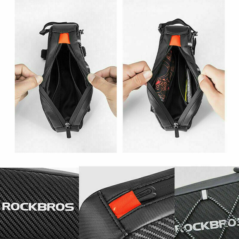 Túi Treo Khung Xe Đạp Rockbros Siêu Nhẹ Phản Quang Với Sức Chứa Lớn 22×10×5.5CM