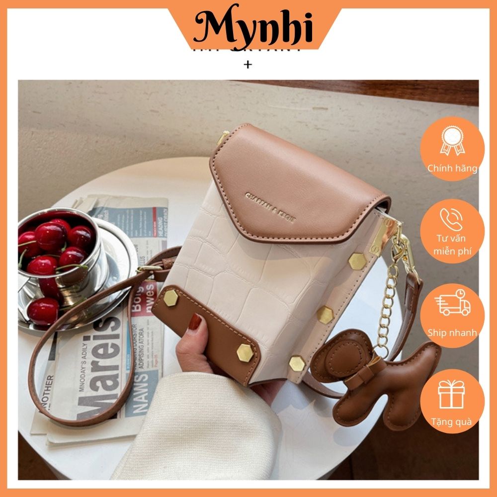 Túi đeo chéo đựng ví đựng điện thoại, da Pu cao cấp thời trang SHOPMYNHI SMN244