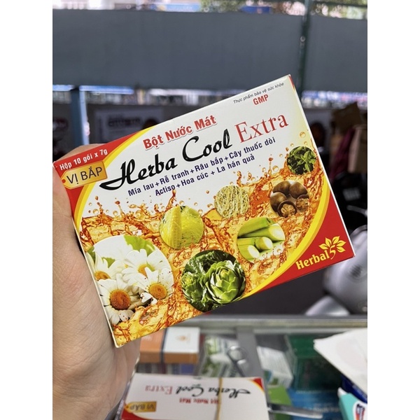 BỘT NƯỚC MÁT HERBA COOL HƯƠNG VỊ  ĐƯỢC LẤY TỪ CÁC LOẠI LÁ CÂY THIÊN NHIÊNO