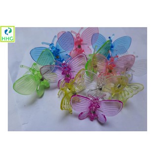 Túi 100 kẹp bướm 7 màu trồng lan