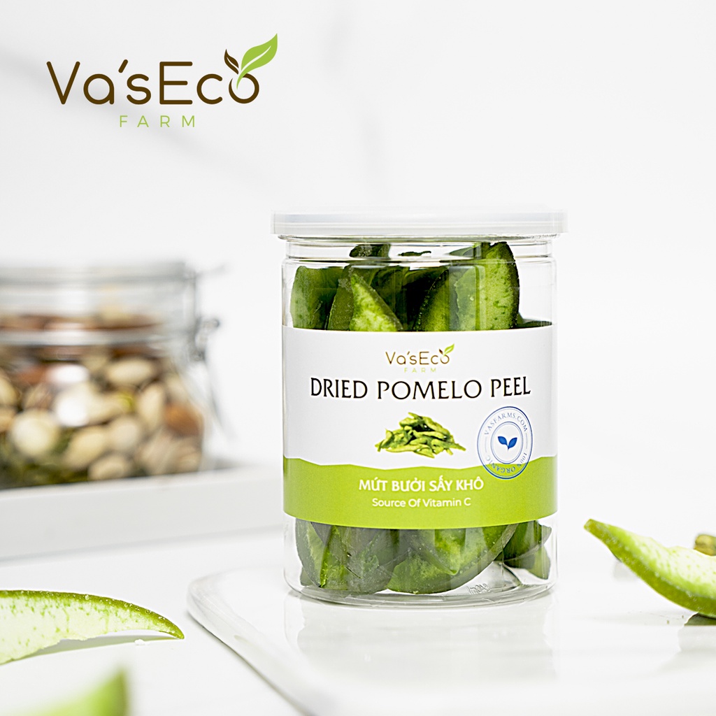 Mứt vỏ bưởi sấy khô hộp 200g Va'seco Farm