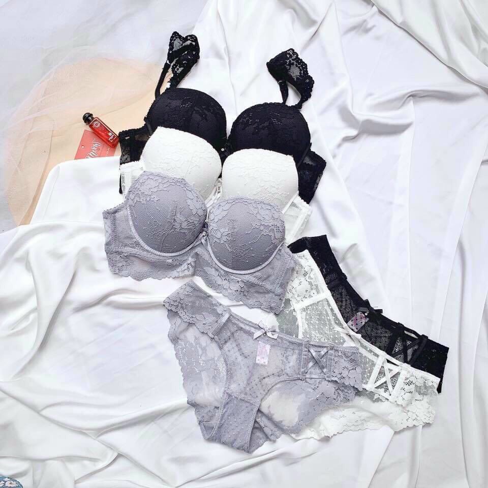 [ẢNH THẬT] BỘ ĐỒ LÓT REN BÈO MÚT DÀY KHÔNG GỌNG (MÃ:3338) | BigBuy360 - bigbuy360.vn