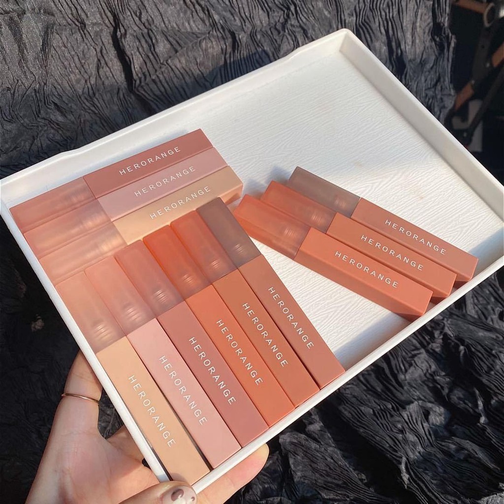 Son kem vỏ cam HERORANGE mịn lì mềm môi căng mọng Nude Colordiary siêu hot trend HERO13 | Thế Giới Skin Care