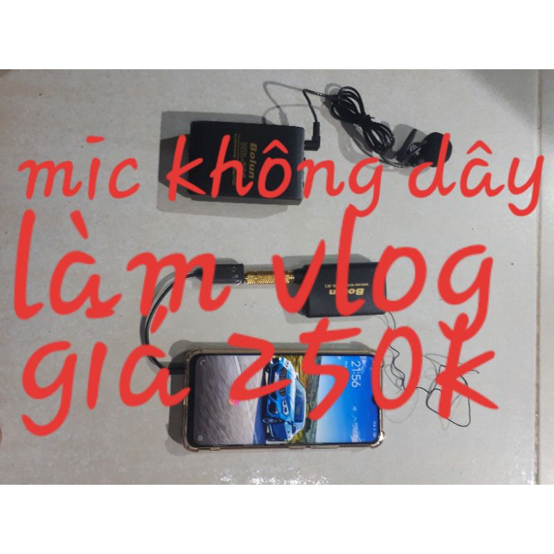 micro không dây làm vlog giá rẻ 250k