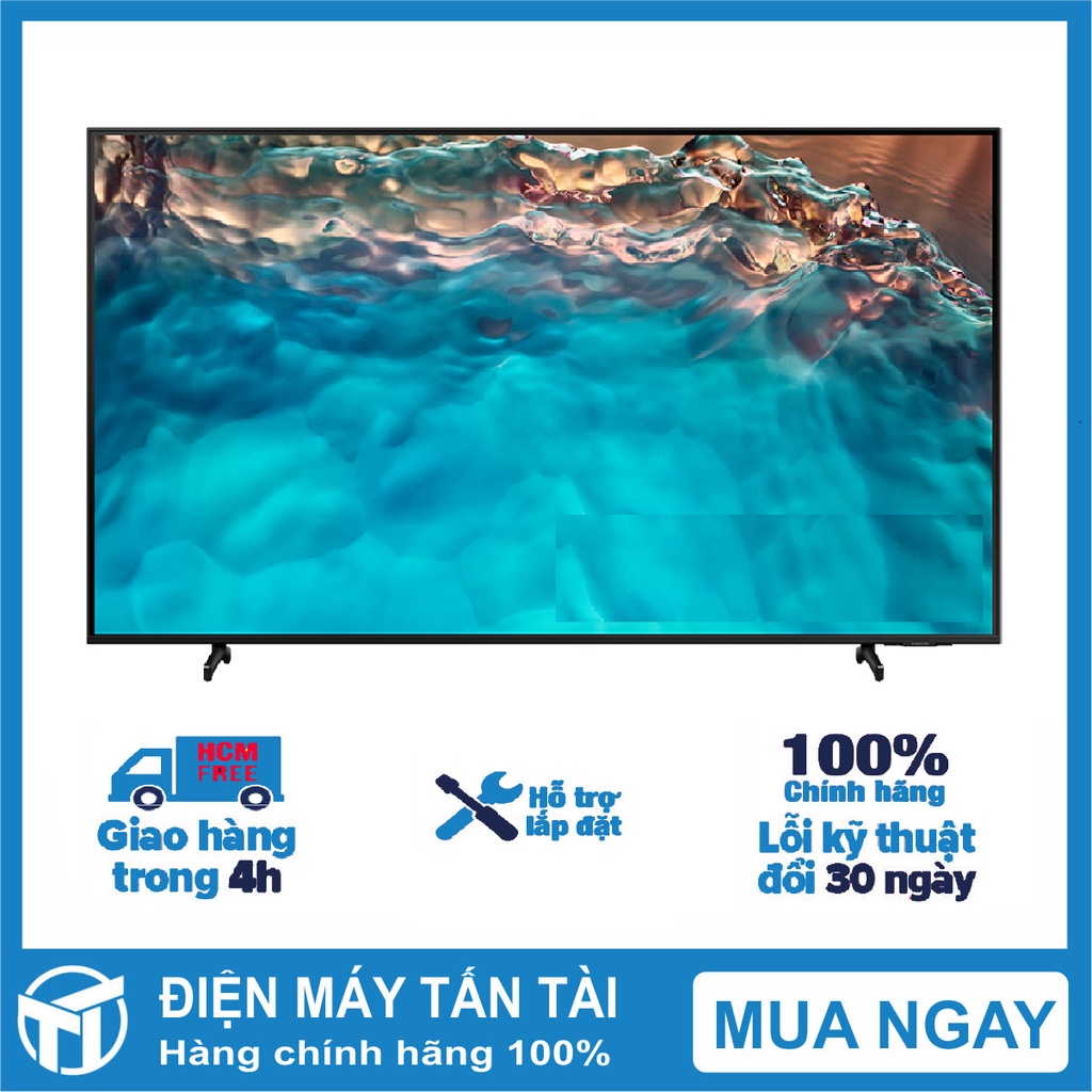 65BU8000 Smart Tivi Samsung 4K 65 inch UA65BU8000 Mới 2022 Hệ điều hành Tizen OS 6.0,Remote thông, giao miễn phí HCM