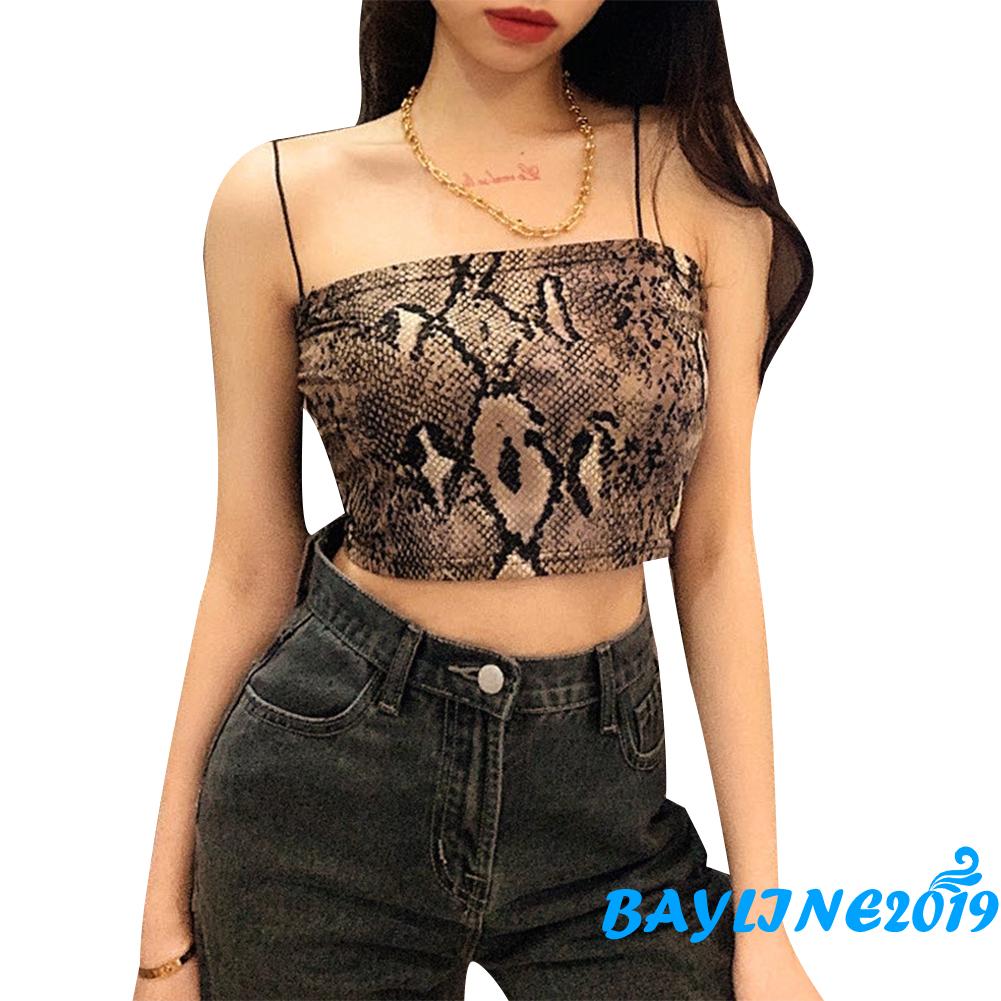 Áo Không Tay Họa Tiết Da Rắn Thời Trang Quyến Rũ Cho Nữ | BigBuy360 - bigbuy360.vn