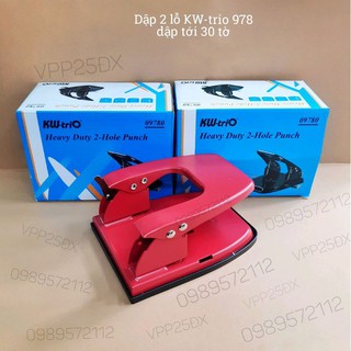Dập lỗ tài liệu 978 kw-trio.Dập 2 lỗ kw dưới 30 tờ (hàng chính hãng)