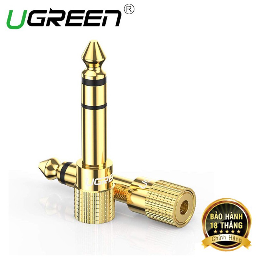 UGREEN 20503 - đầu chuyển cổng 3.5mm cái sang cổng 6.5mm đực chính hãng - HapuStore