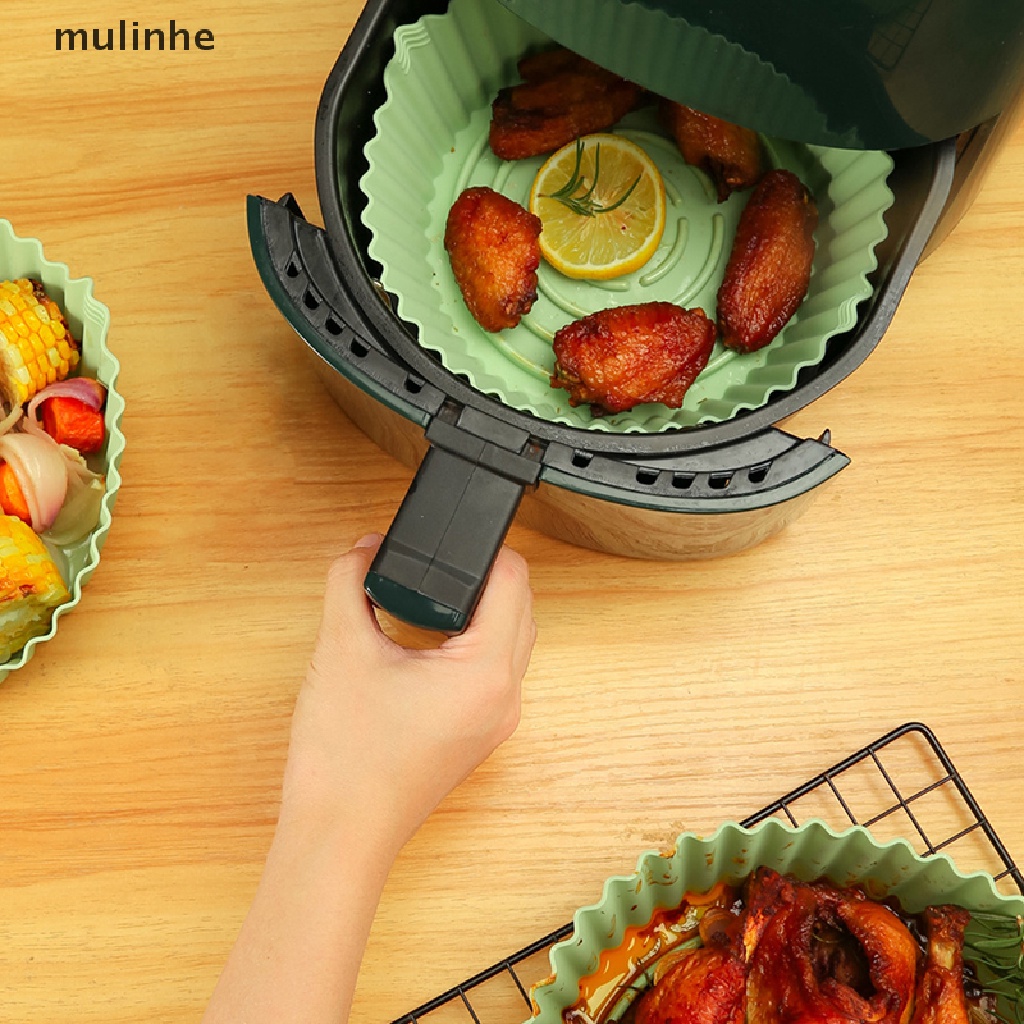 1 Nồi Chiên Không Dầu mulinhe Bằng Silicone Chống Dính Kèm Khay Nướng