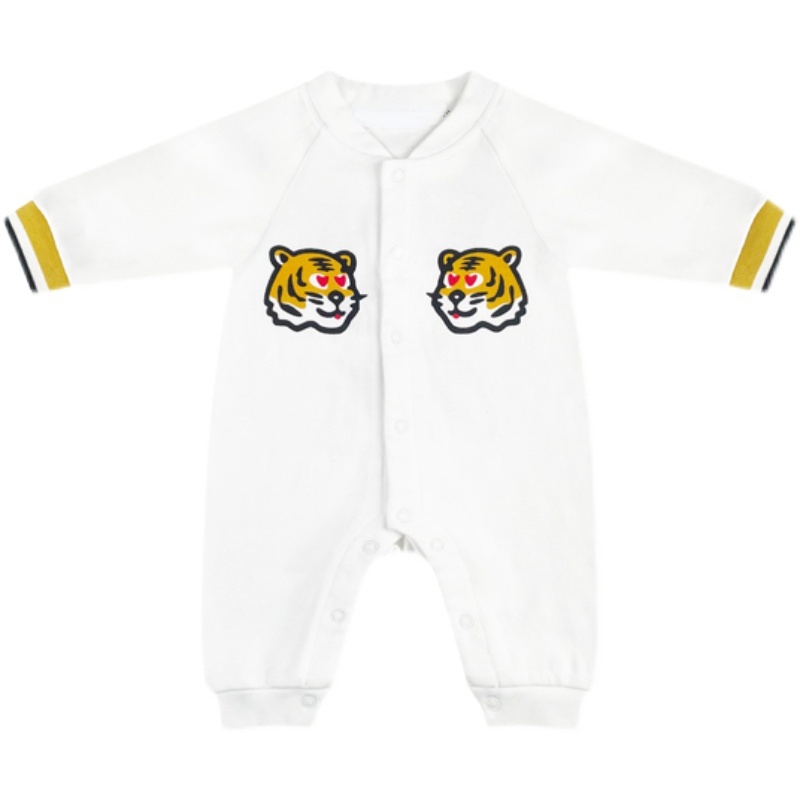 Áo Liền Quần Tay Dài Bằng Cotton Thời Trang Mùa Thu Mới Cho Bé Trai 0-18 Tháng Tuổi