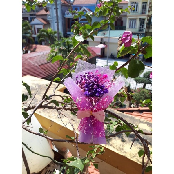 Đầu hoa baby gẫy cành làm bó hoa mini; hand made; trang trí; khung tranh giá rẻ kèm quà tặng 100gr