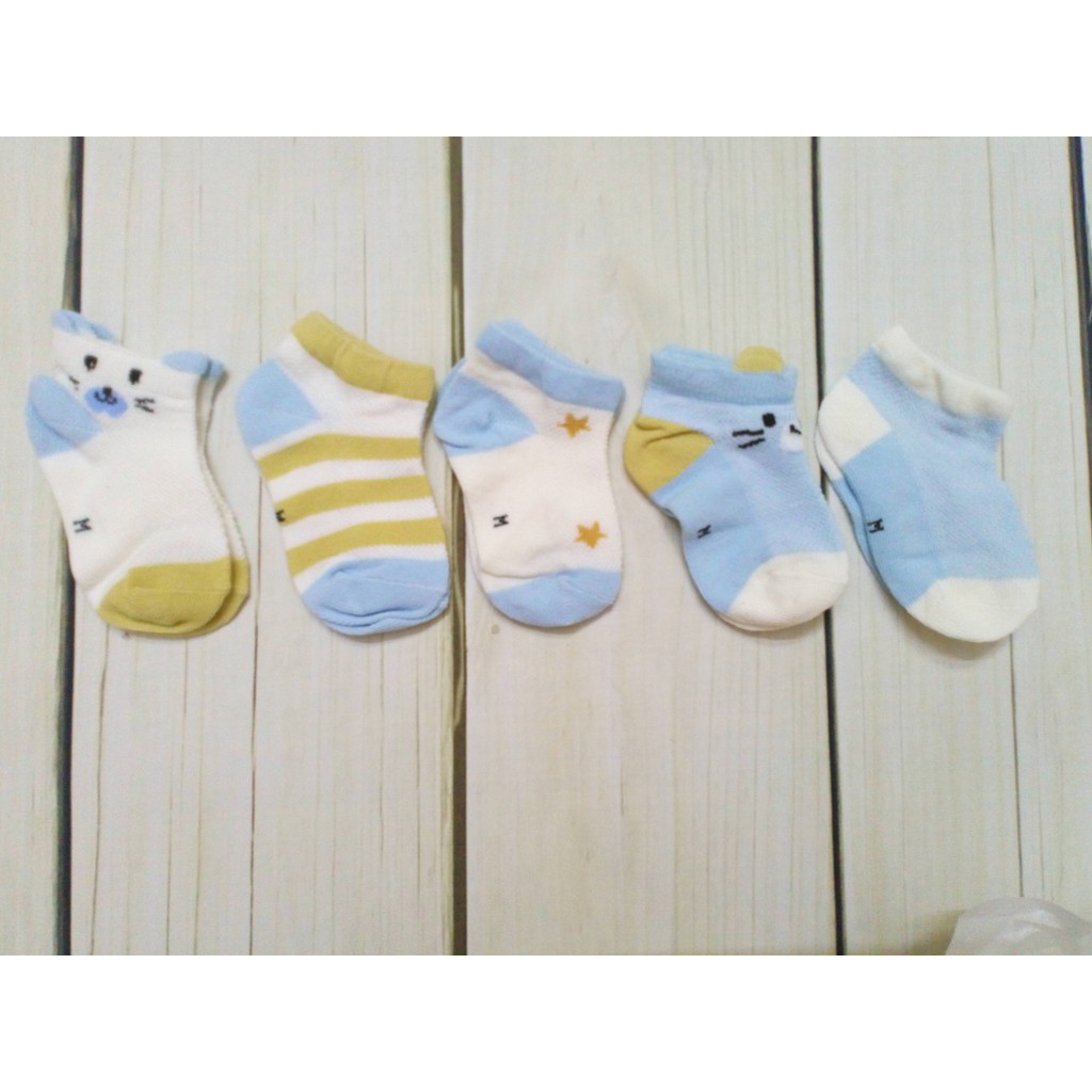 Set 5 Tất Lưới Cổ Ngắn Cute Cho Bé