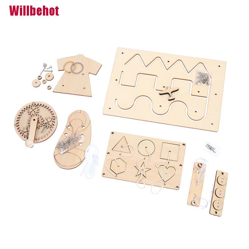 Bộ Đồ Chơi Lắp Ráp Bằng Gỗ Giáo Dục Sớm Cho Bé