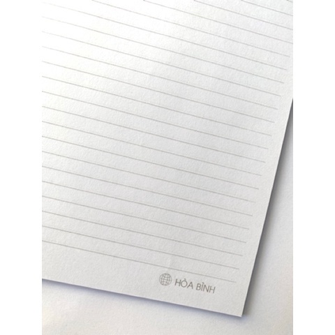 ( 1 Lốc ) Giấy Kẻ Ngang Khổ A4 Độ Dày 80 Gsm ( Vừa ) Hòa Bình Camshop