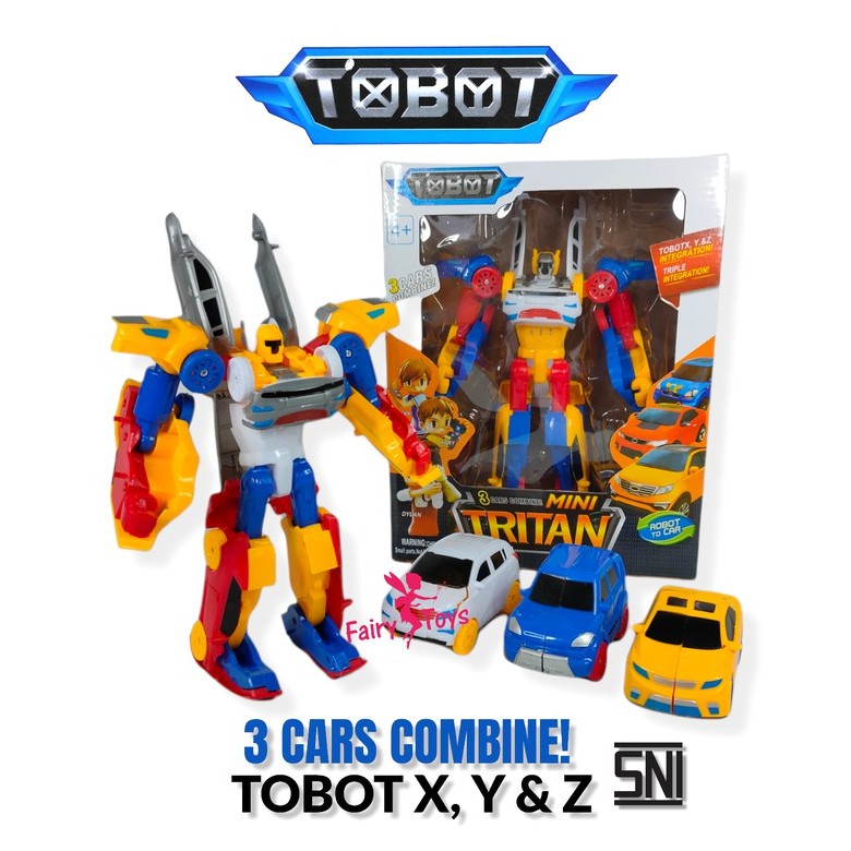 Set 3 mô hình đồ chơi nhân vật Tobot X Y & Z