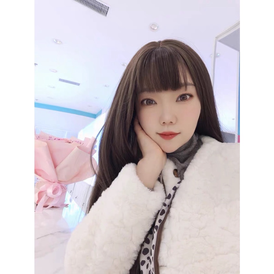 Tóc giả nữ cả đầu❤️Freeship❤️tóc nguyên đầu thẳng kèm ảnh thật