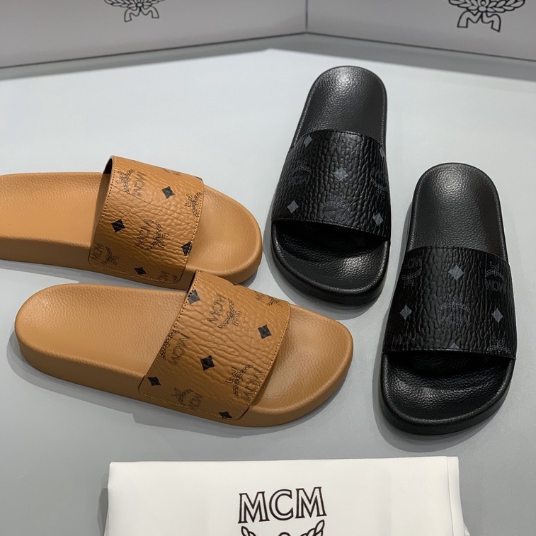 Dép quai ngang Nam nữ MCM, Dép lê MCM Sandal, Chất liệu đế Cao su đúc, nhiều mẫu, 2 màu đen, nâu DuSo