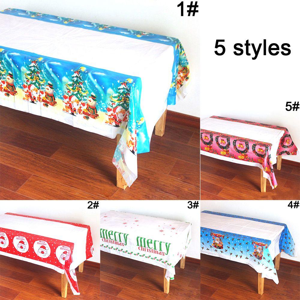 Khăn Trải Bàn Họa Tiết Người Tuyết Giáng Sinh 110 * 180cm