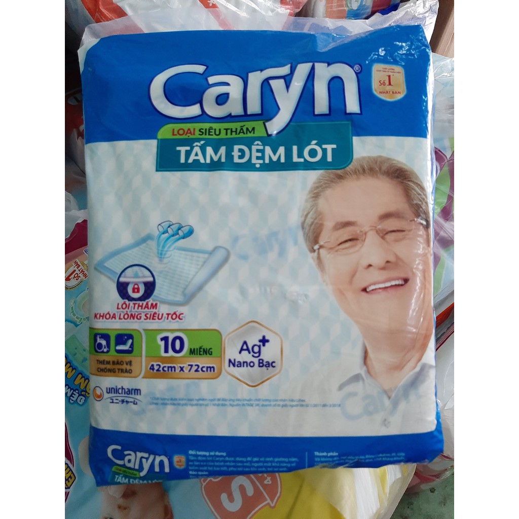 Tấm Đệm Lót Caryn Siêu Thấm 10 Miếng Giúp Bảo Vệ Chống Trào