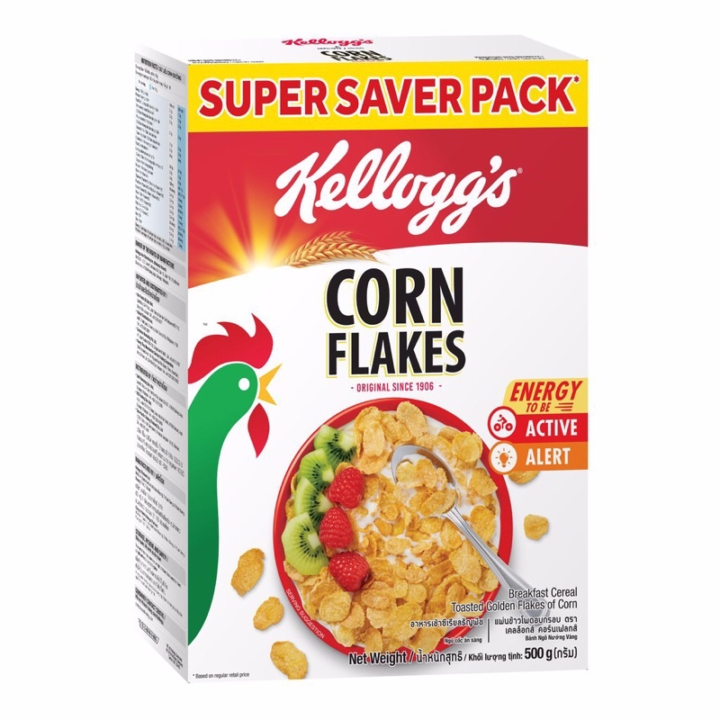 [Mua1tặng1]NGŨ CỐC ĂN SÁNG KELLOGG’S CORN FLAKES 500g