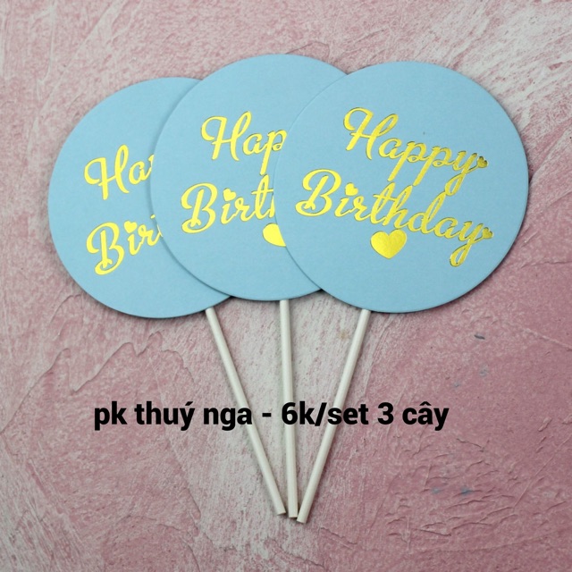 5 SET 3 BẢNG TRÒN TRANG TRÍ BÁNH KEM