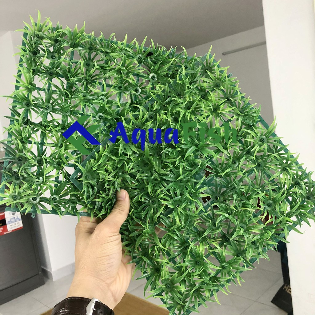 Bộ Trang Trí 2 Tấm Thảm Cỏ Thìa Bằng Nhựa Cho Bể Cá Thủy Sinh