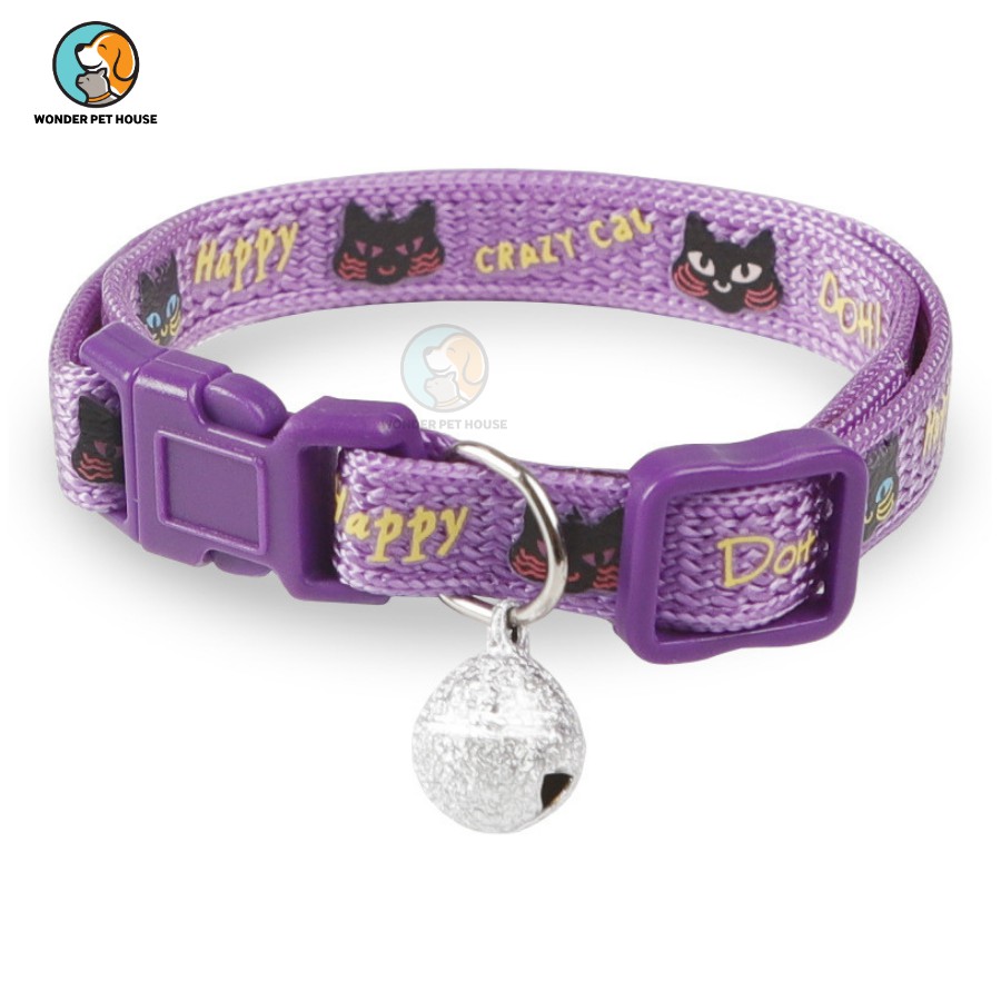 Vòng Cổ Cute Cat Cho Mèo Họa Tiết - Cao Cấp Cho Thú Cưng - Chắc Chắn