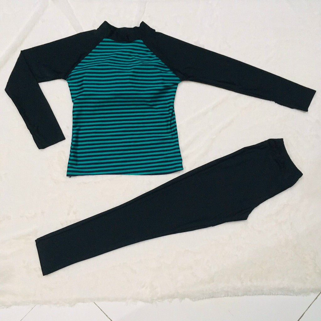 Đồ bơi nữ, Đồ bơi nữ họa tiết hoa dài tay cực chất thun mát | BigBuy360 - bigbuy360.vn