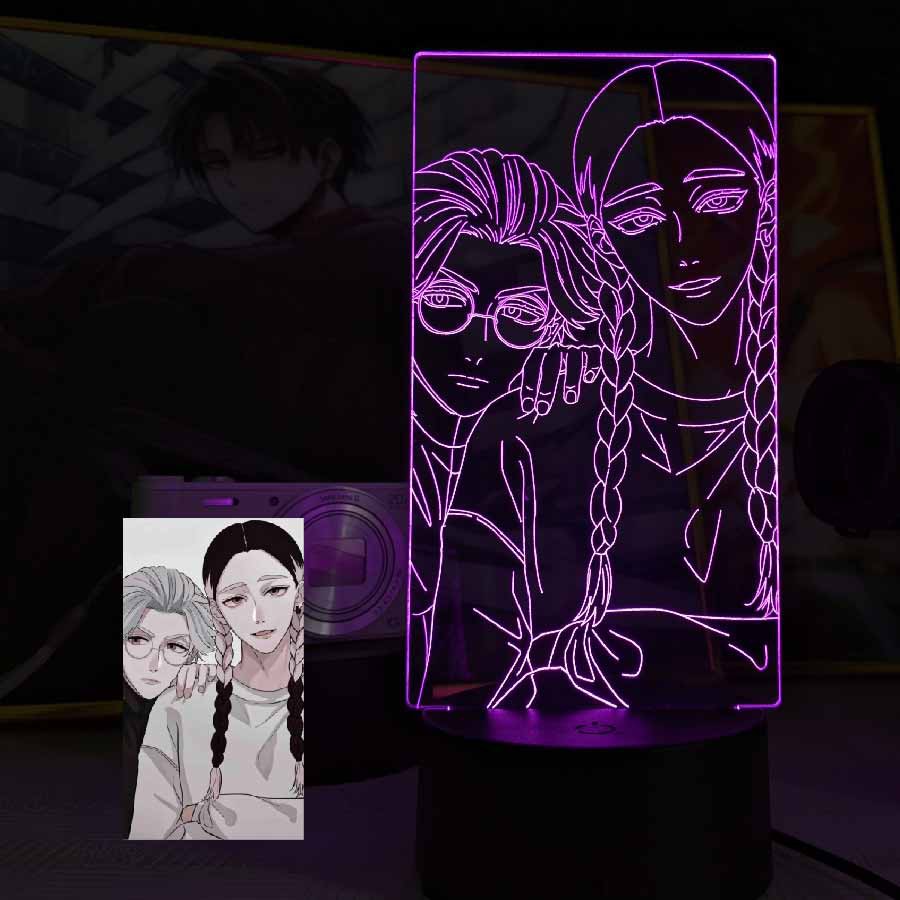 Đèn Ngủ Tokyo Revengers Ran Haitani x Rindou Haitani Type 02 16 MÀU TÙY CHỈNH COMPASHOP ATKR9904