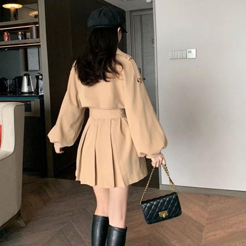 Áo Khoác Kaki Dáng Ngắn Phong Cách Hàn Quốc Thời Trang Xuân Thu Cho Nữ