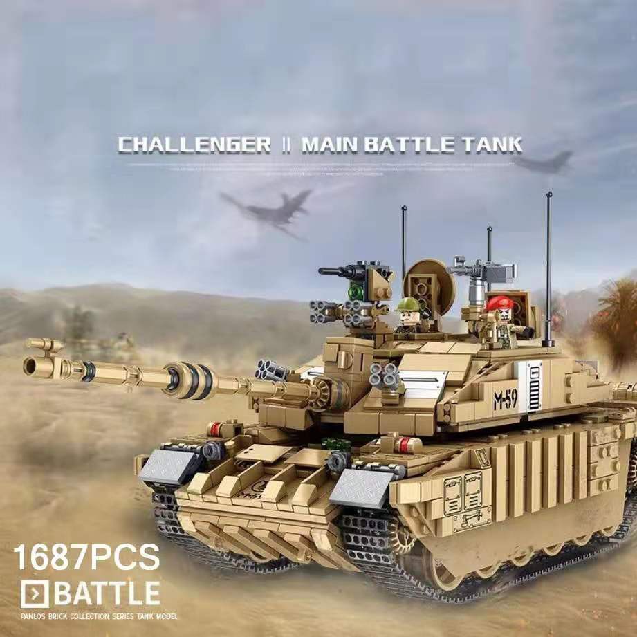 Đồ chơi Lắp ghép Mô hình Military BritainChallenger Ⅱ Main Battle Tank Xe Tank 632008