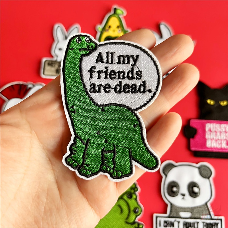 ☸ Sticker Ủi Thêu Hình Động Vật Vui Nhộn ☸ 1 Hình Dán Ủi Thêu Hình Động Vật Dễ Thương