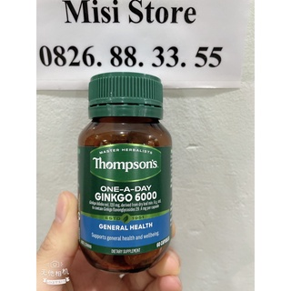 Viên bổ não Ginkgo 6000mg Thompson s của Úc 60 viên.