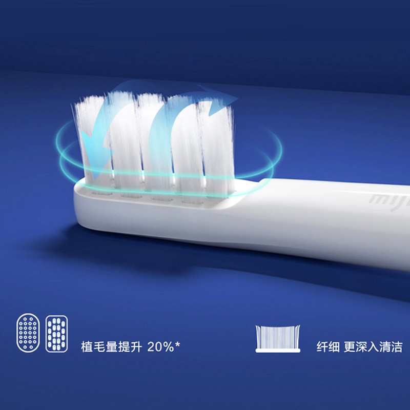 Bàn chải điện xiaomi Mijia T100 pin sạc kháng nước bảo vệ nướu - Bàn chải đánh răng điện Xiaomi nhẹ 46g