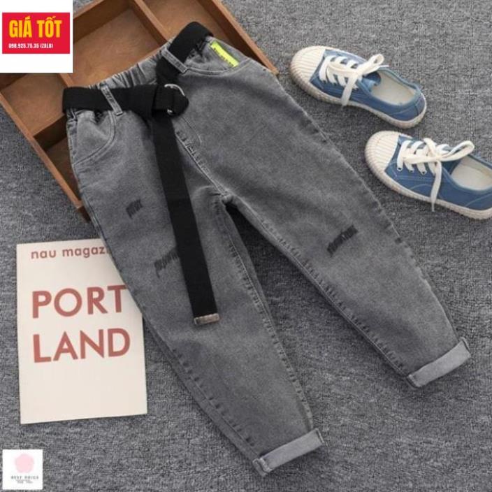 Quần bò lót nỉ size đại cho bé trai ☑️ Quần jean bé trai 12 tuổi