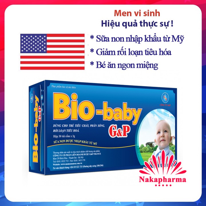 Cốm vi sinh Bio-baby G&P Hỗ trợ tiêu hóa, giúp bé ăn ngon miệng, hấp thu tốt Biobaby GP thumbnail