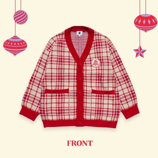 BTS 2021 HOLIDAY COLLECTION, 𝑳𝙞𝑻𝑻𝑳𝑬 𝑾𝞘𝑺𝑯 CARDIGAN (RED)