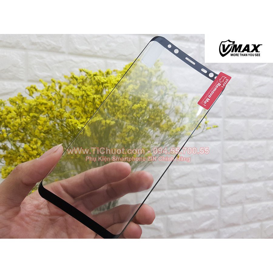 Dán dẻo PET Samsung S8/ S8 Plus VMAX Full Viền Đen